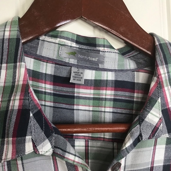 Hornytoad Mixologist Organic Cotton Button Front Long Sleeve Shirt Size Small. - Picture 9 of 11